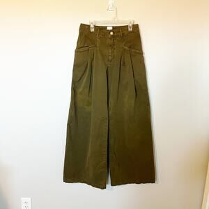 Maeve Olive Wide Leg Pants